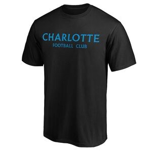 Fanatics MLS Charlotte FC Football Club Black T-Shirt Men’s Size Large